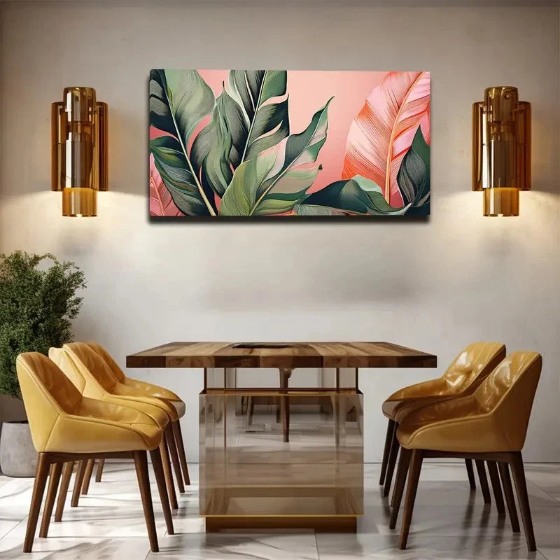 Flattering Banana Wall Art Canvas Office Home Room Framed 120x60cm
