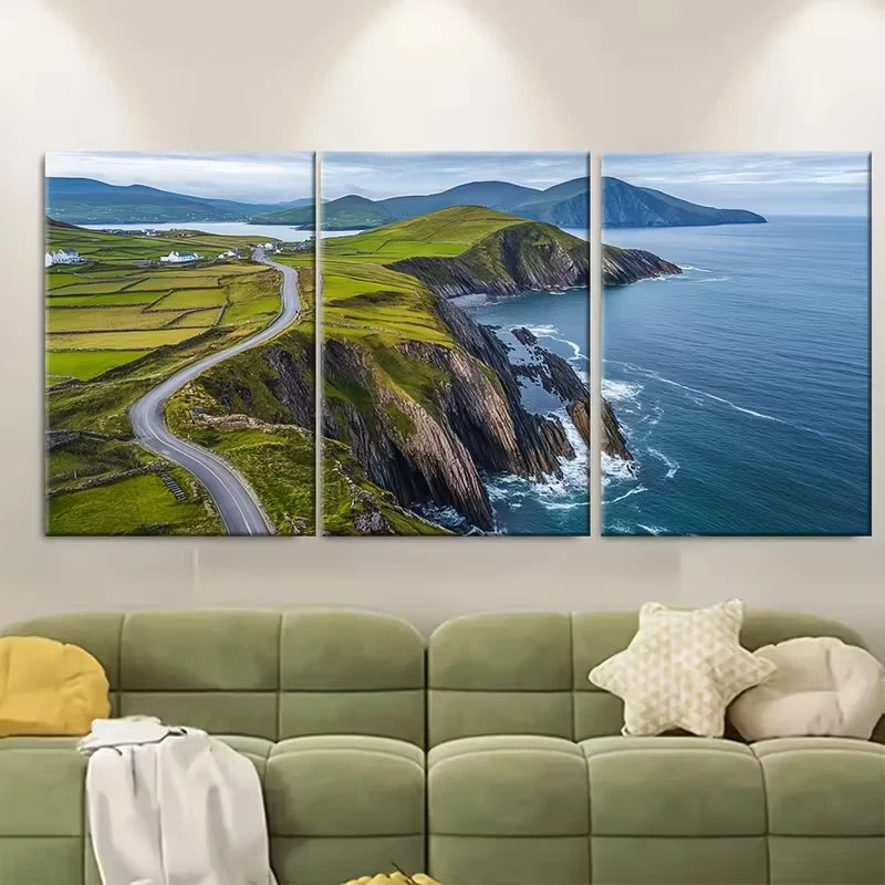 3pcs Featuring Slea Head Artwork Metal Print Ready to Hang Art