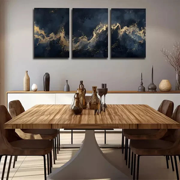 3pcs Nebula From The Universe Wall Art Set Canvas Framed 60x90cm - High Quality Print 100% Australian Made Wall Canvas Ready to Hang - Bella Home Decor