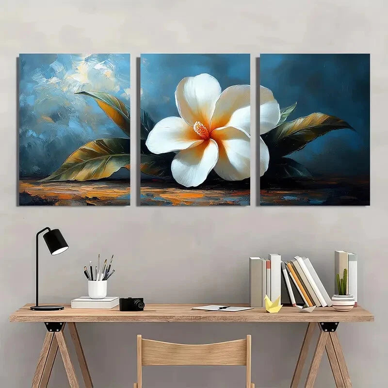 3pcs Minimalist Tropical Monstera Leaf Metal Print Ready to Hang Art - Bella Home Decor