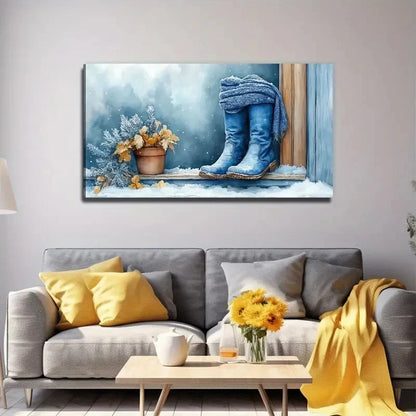 Modern Bohemian Style Wall Art Canvas Office Home Room Framed 120x60cm