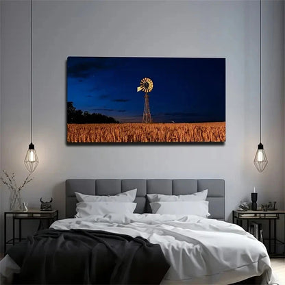 Spectacular Wheat Wall Art Canvas Office Home Room Framed 120x60cm