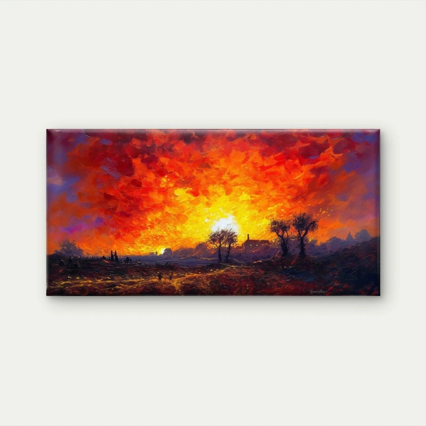 Landscapes of Failure Wall Art Canvas Office Home Room Framed 120x60cm