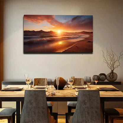 Nice Looking Wall Art Canvas Office Home Room Framed 120x60cm