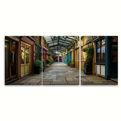 3pcs Covent Garden London Travel Metal Print Ready to Hang Art - Bella Home Decor