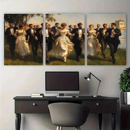 3pcs John Singer Sargent's A Capriote Metal Print Ready to Hang Art
