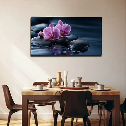 Orchids With Flower Bud Wall Art canvas office home room framed 120x60cm