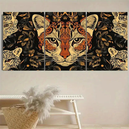 3pcs Featuring Two-Dimensional Wall Art Set Canvas Framed 60x90cm - High Quality Print 100% Australian Made Wall Canvas Ready to Hang