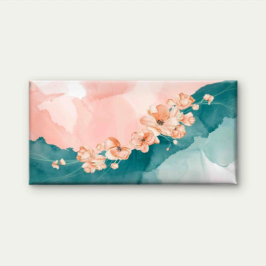 Watercolor Painting Flowers Wall Art Canvas Office Home Room Framed 120x60cm