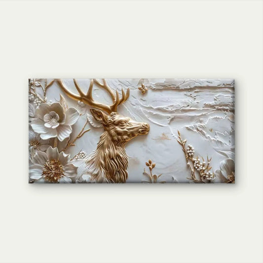 Nature’s Gilded Grace Wall Art Canvas Office Home Room Framed 120x60cm