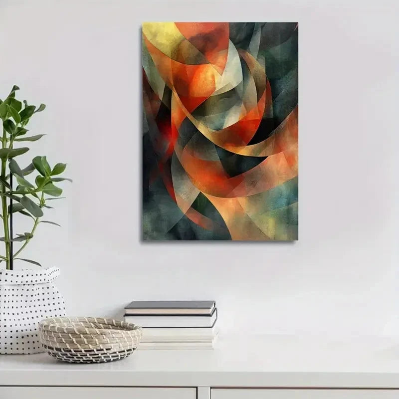 Beautiful Modern Abstract Versatile Painting 40x60cm Metal Print Ready to Hang - Bella Home Decor