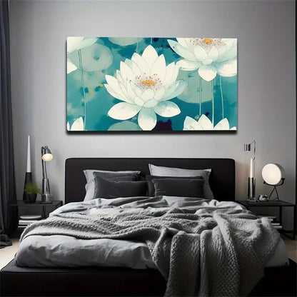 Rich Layers Of For Lotus Pond Wall Art Canvas Office Home Room Framed 120x60cm