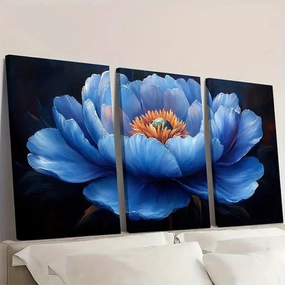 3pcs Peony Flower Painting JL   Wall Art Set Canvas Framed 60x90cm - High Quality Print 100% Australian Made Wall Canvas Ready to Hang