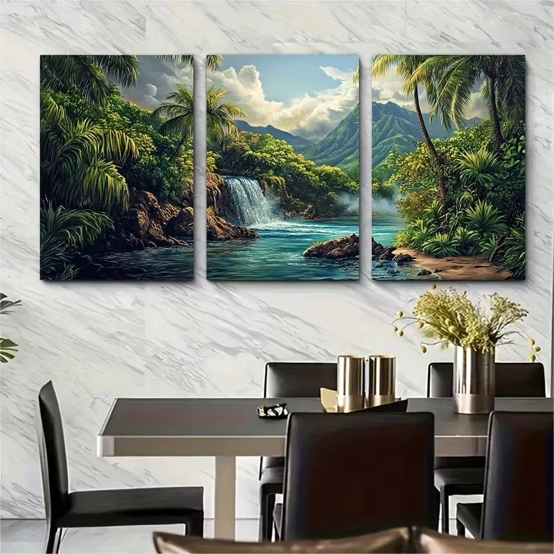 3pcs , Costa Rica Travel Metal Print Ready to Hang Art - Bella Home Decor