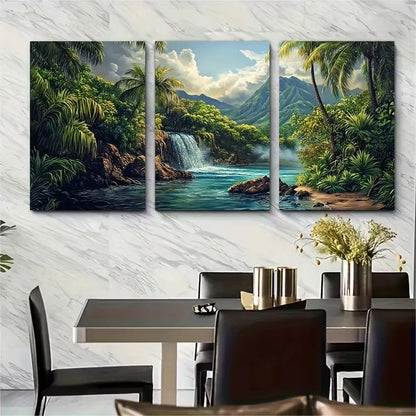 3pcs , Costa Rica Travel Metal Print Ready to Hang Art - Bella Home Decor
