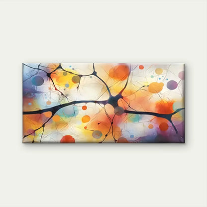 Abstract Lines Colorful Perfect Wall Art Canvas Office Home Room Framed 120x60cm