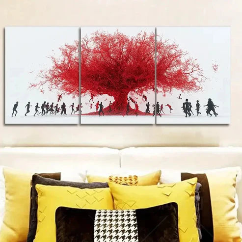 3pcs Mangroves and people Wall Art Set Canvas Unframed - High Quality Print 100% Australian Made Wall Canvas