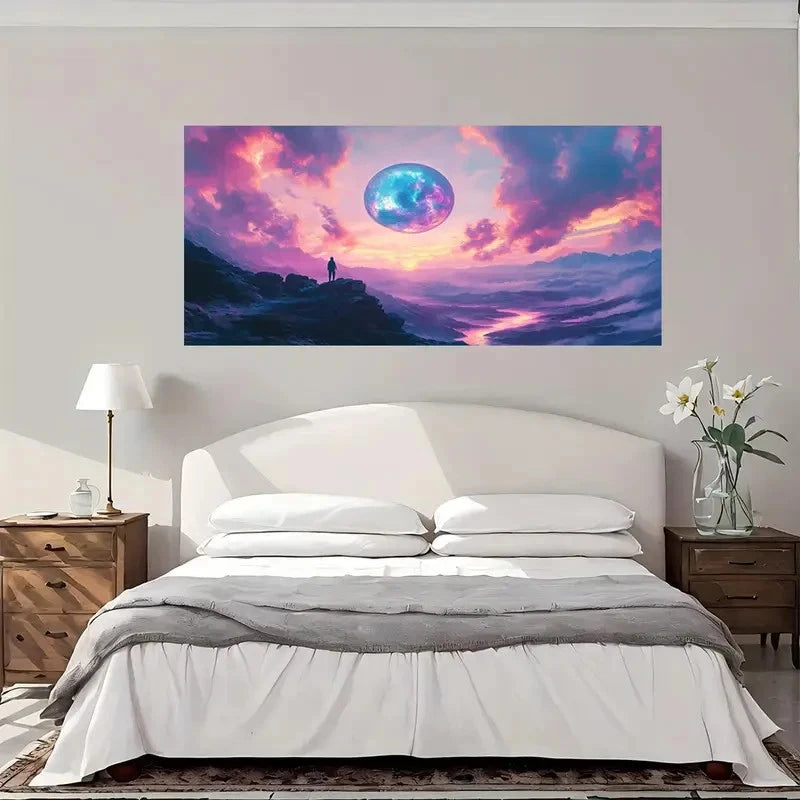 Cosmic Sky Decorative Wall Art Canvas Office Home Room Framed 120x60cm