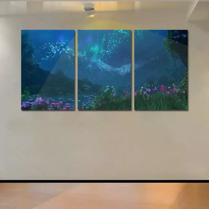 3pcs Northern Lights Wall Art Canvas Unframed - High Quality Print 100% Australian Made Wall Canvas