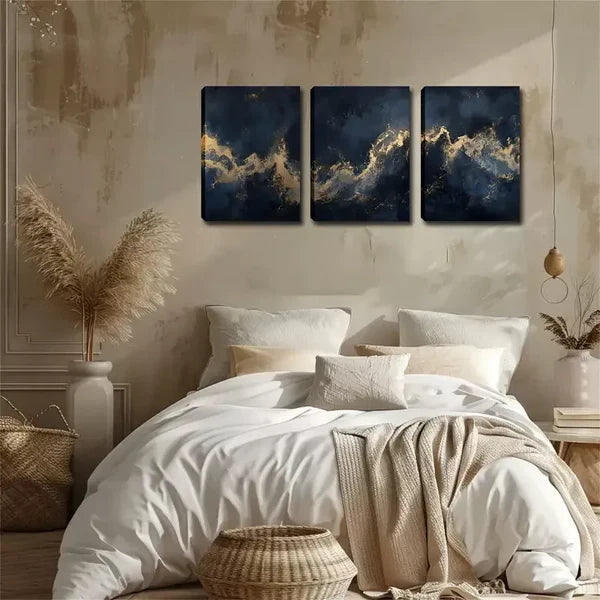 3pcs Beautiful Design, See Nebula From Universe Wall Art Set Canvas Framed 60x90cm - High Quality Print 100% Australian Made Wall Canvas Ready to Hang - Bella Home Decor