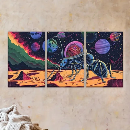3pcs the end of the world Wall Art Set Canvas Framed 40x60cm - High Quality Print 100% Australian Made Wall Canvas Ready to Hang