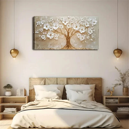 Trunk And Branches Are Golden Wall Art Canvas Office Home Room Framed 120x60cm - Bella Home Decor