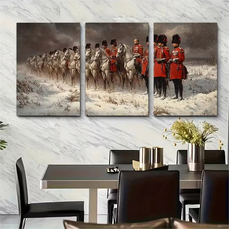 3pcs , Vasily Vereshchagin Metal Print Ready to Hang Art