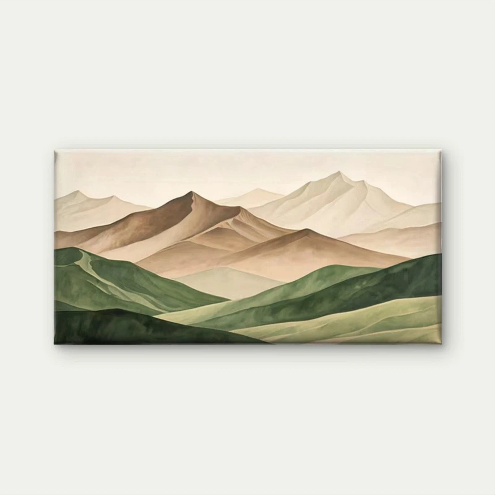 Abstract Mountain Landscape Wall Art Canvas Office Home Room Framed 120x60cm - Bella Home Decor