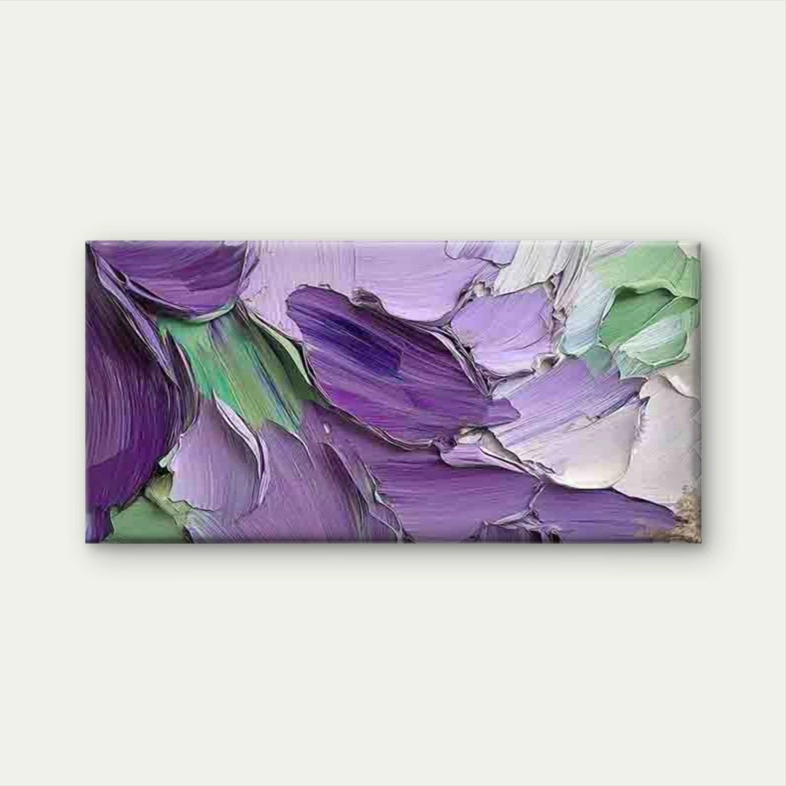 Abstract Floral Painting Wall Art Canvas Office Home Room Framed 120x60cm - Bella Home Decor