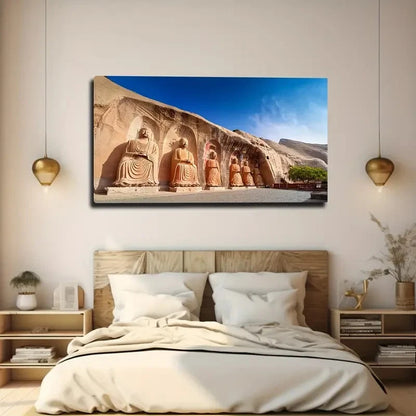 Religious Sanctuary Wall Art Canvas Office Home Room Framed 120x60cm