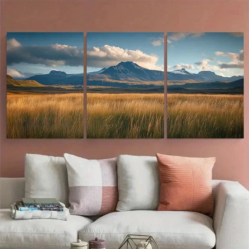 3pcs Vantajokull Awesome Travel Metal Print Ready to Hang Art - Bella Home Decor