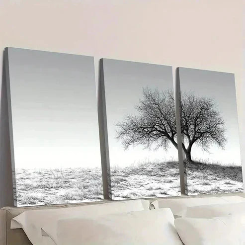 3pcs Sketch Shepherd Tree Drawing DI Wall Art Set Canvas Unframed - High Quality Print 100% Australian Made Wall Canvas - Bella Home Decor