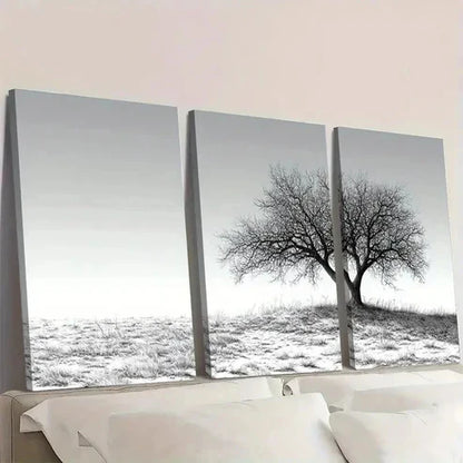 3pcs Sketch Shepherd Tree Drawing DI Wall Art Set Canvas Unframed - High Quality Print 100% Australian Made Wall Canvas - Bella Home Decor