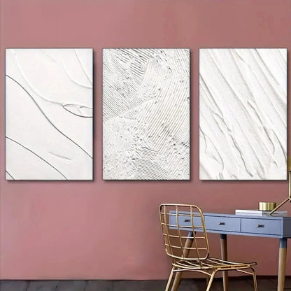 3pcs Modern Minimalist Abstract Wall Art Set Canvas Framed 40x60cm - High Quality Print 100% Australian Made Wall Canvas Ready to Hang