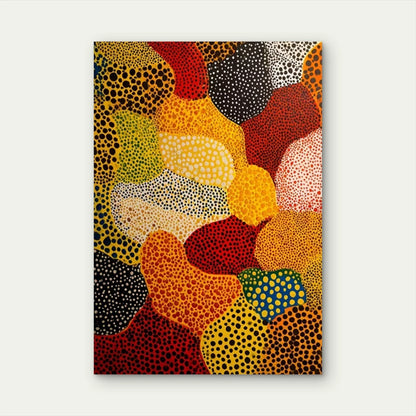 Yayoi Kusama Inspired Polka Dot Metal Print Ready to Hang