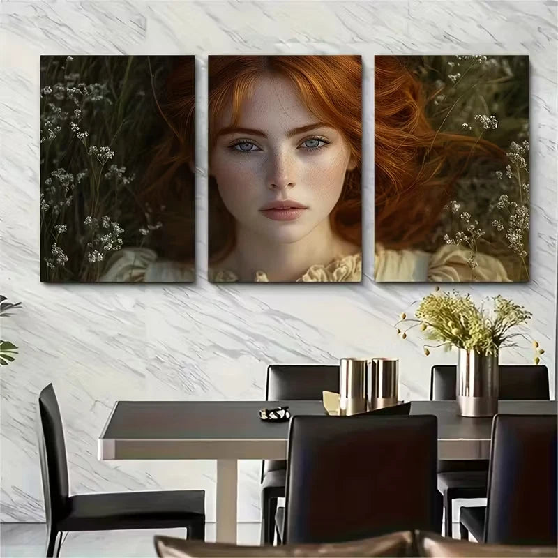 3pcs Anne Sawyer, Metal Print Ready to Hang Art - Bella Home Decor