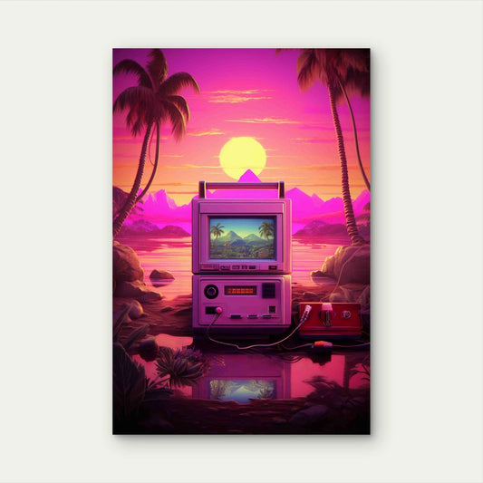 View 3D Gaming Device 40x60cm Metal Print Ready to Hang