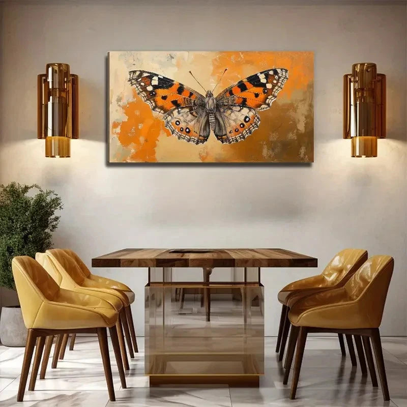 Butterfly Insect Perfect Wall Art Canvas Office Home Room Framed 120x60cm