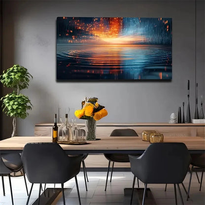 Deep Dark-Toned Background Wall Art Canvas Office Home Room Framed 120x60cm