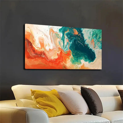 Bohemian Style Abstract Wall Art canvas office home room framed 120x60cm - Bella Home Decor