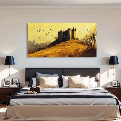 Twilight Landscape Ancient Wall Art Canvas Office Home Room Framed 120x60cm - Bella Home Decor