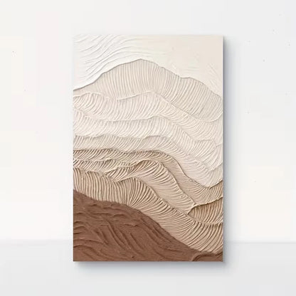 Abstract Oil Painting Metal Print Ready to Hang