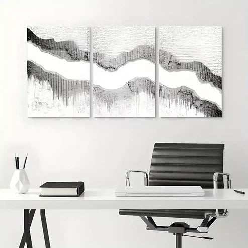 3pcs Abstract Art Set Canvas Unframed - High Quality Print 100% Australian Made Wall Canvas - Bella Home Decor