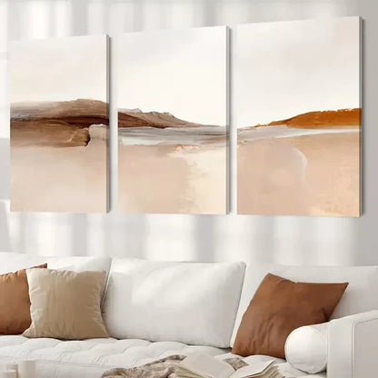 3pcs Ocean Wave Abstract Artwork Wall Art Canvas Unframed - High Quality Print 100% Australian Made Wall Canvas