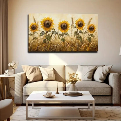 Light Yellow Sky Suitable Wall Art Canvas Office Home Room Framed 120x60cm