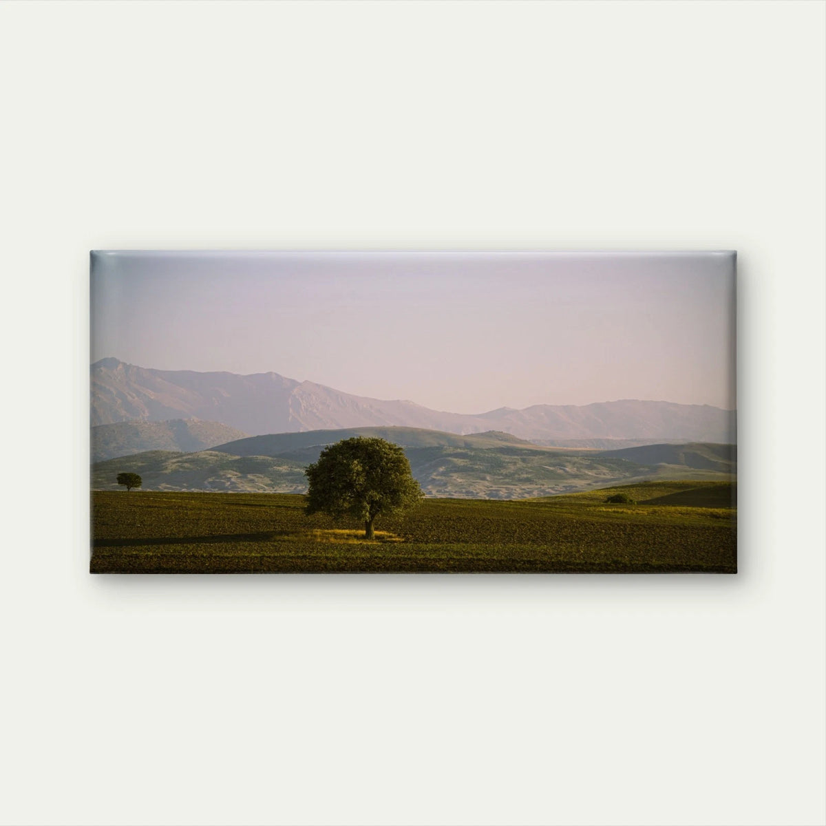 Minimalist Lone Tree Landscape Wall Art Canvas Office Home Framed 120x60cm