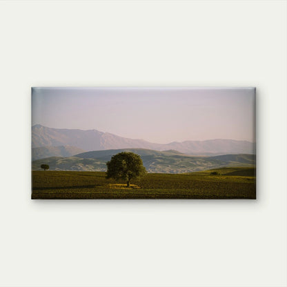 Minimalist Lone Tree Landscape Wall Art Canvas Office Home Framed 120x60cm