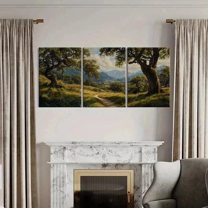 3pcs  Serene Mountain & Forest Landscape Wall Art Set Canvas Framed 60x90cm - High Quality Print 100% Australian Made Wall Canvas Ready to Hang - Bella Home Decor