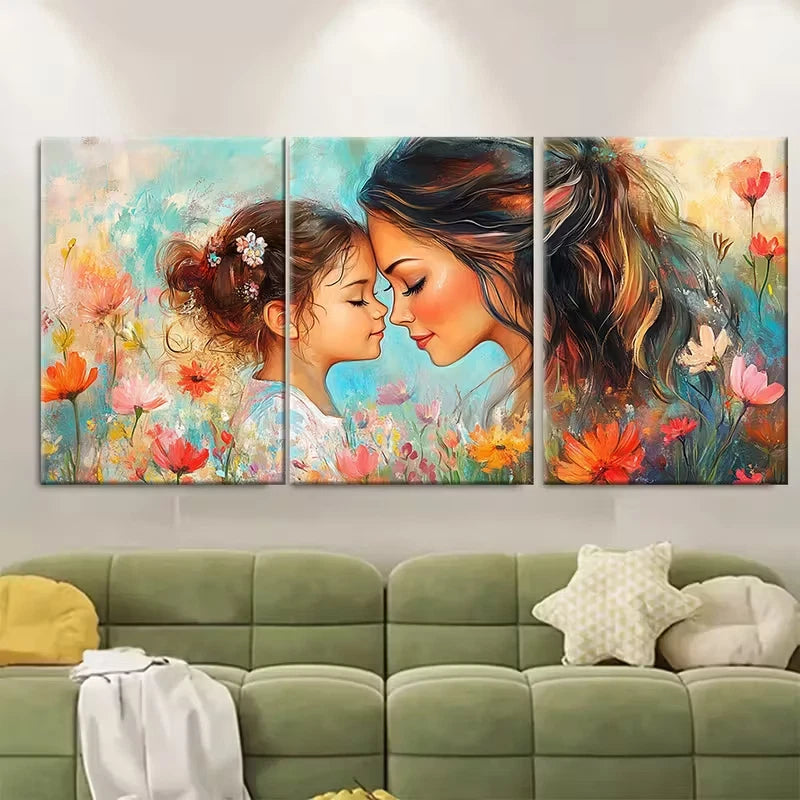 3pcs Mom from Daughter Metal Print Ready to Hang Art