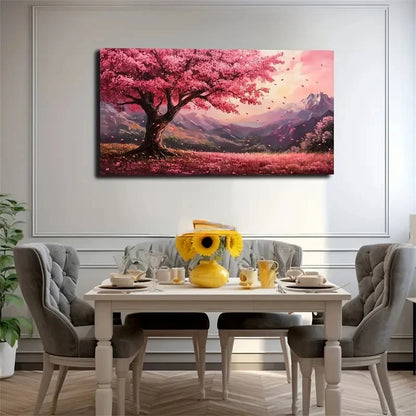 The Sky Tinted With Rosy Light Wall Art Canvas Office Home Room Framed 120x60cm